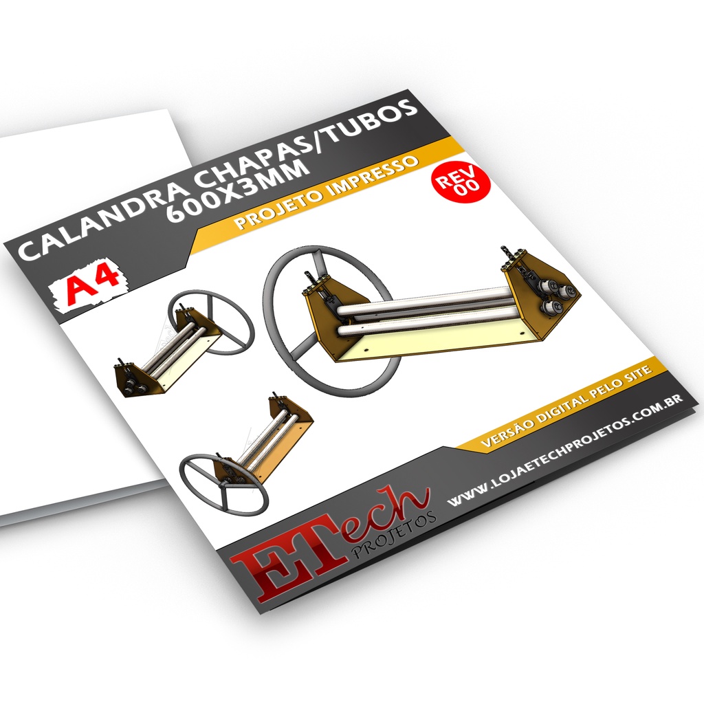 Apostila Calandra Curvadora Manual Para Chapas e Tubos 600x3mm - REV00