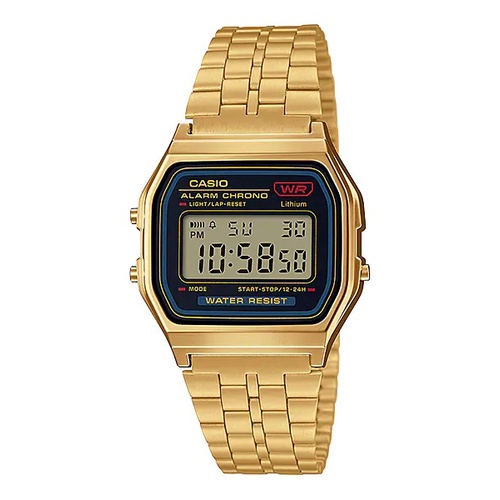 Relógio Casio Feminino Vintage Digital A Prova D’Água Original Tendência Estilo Mulher Namorada Barato A159WGEA-1DF - Watches