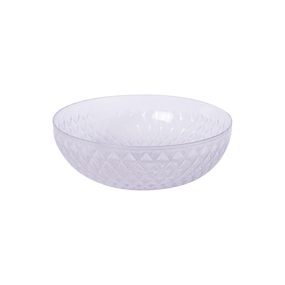 Saladeira Tigela Bowl 3 L Plástico Incolor Glamour Plasútil - Home & Living