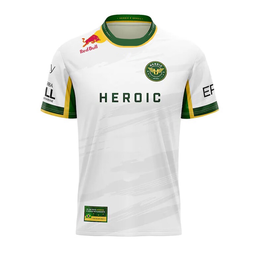 Brasil Rio Play 2022 Heróico Esports Equipe Verde E Amarelo Camiseta ...