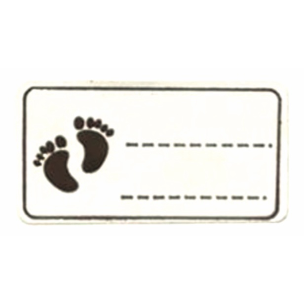 100 Etiquetas  Pézinho De Bebe Chá De Bebe  Cod 762 (Ms) - Stationery