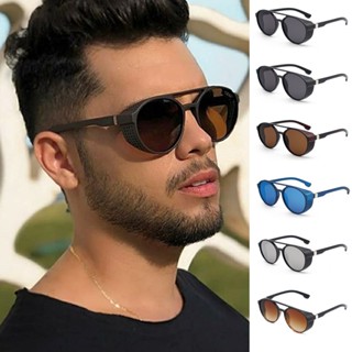 Óculos De Sol Preto Masculino Steampunk Alok
