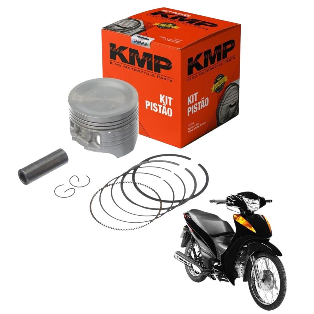kit Pistao Com Anel Kmp C100 Dream Biz pop100 0,25