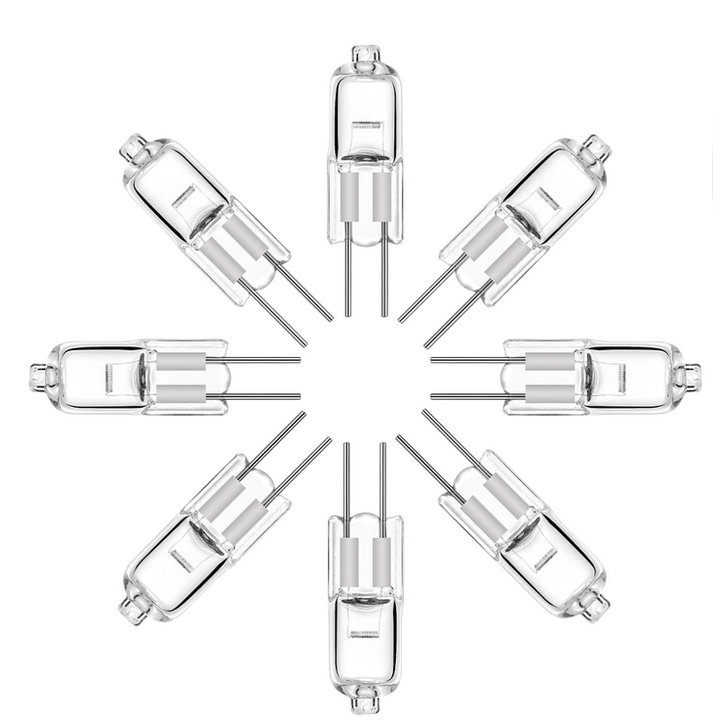1x pç g4 bulbo de halogênio 12v 5w 10w 20w 35 50w g4 lâmpadas de halogéneo luz globo  jc bi pino lâmpada led branco quente substituir lâmpada Lâmpadas LED soquete Tomada  Suporte porcelana