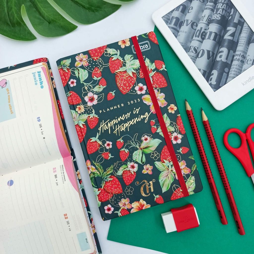 Agenda planner tilibra capricho 2023 colorido feminino 80 folhas