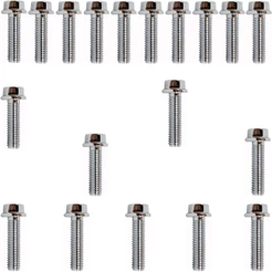 Kit parafusos cromados tampa motor lateral esquerda+direita CB400 1980 a 1983 CB450 1984 a 1994
