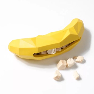 Brinquedo Interativo Pet Recheável Cão Banana Geométrica em Oferta na Shopee