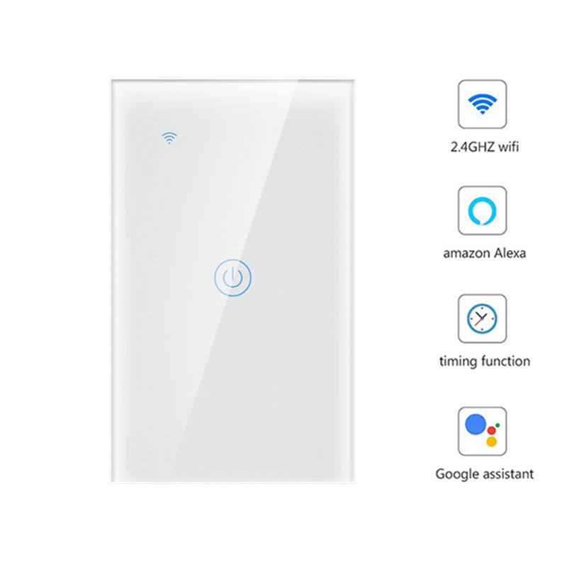 Interruptor InteligenteToque inteligente Interruptor Wifi Inteligente Vida/tuya App Cronometragem Voz Controle Remoto Temporizador