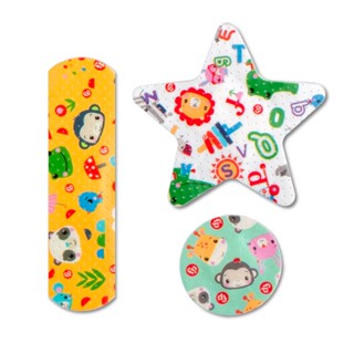 Band-aid Curativo Respirável Estampado Infantil 30 Unidades 3 Formas Diferentes Fisher Price HC484