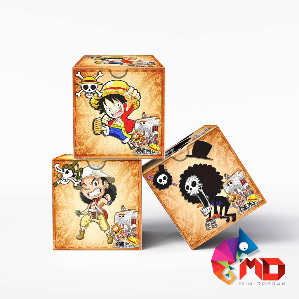 Caixa Cubo Lisa One Piece Anime