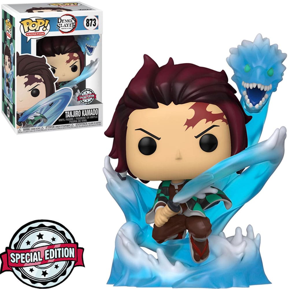 FUNKO POP DEMON SLAYER EXCLUSIVE - TANJIRO KAMADO 873 NOVO ORIGINAL