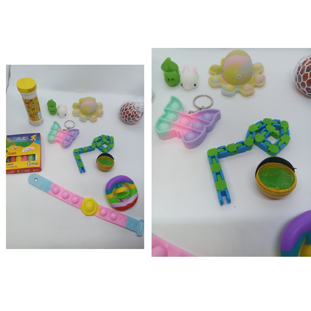 Kit De Calma Para Autismo Estresse Momento De Crise Sensorial Brinquedos Fidtoys Pop It Shopee 2912