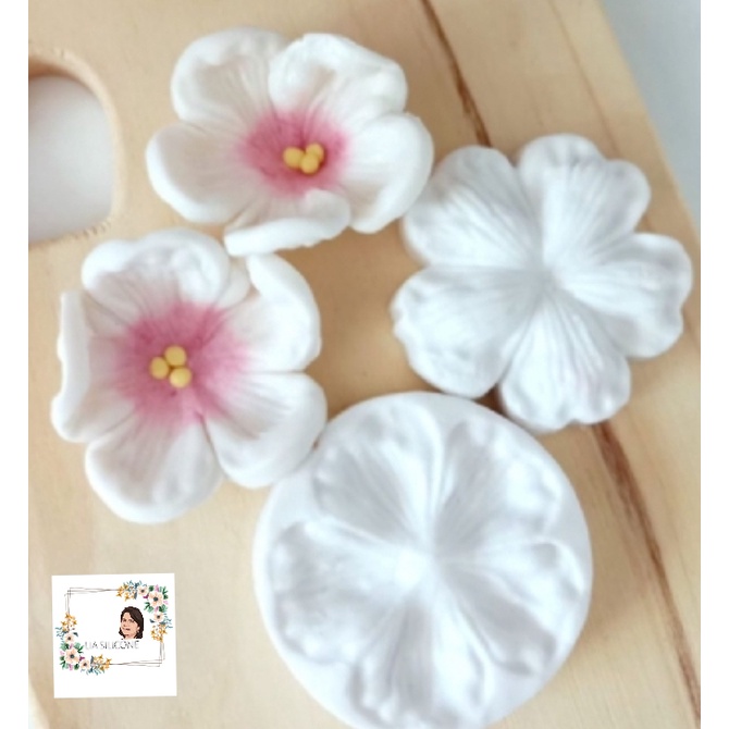 Molde Silicone Flor Jasmim e Rosa Mosqueta- Molde para Biscuit e Confeitaria