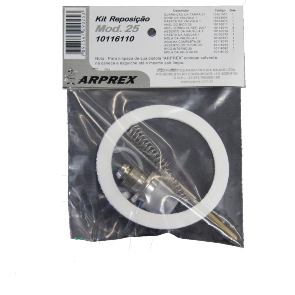 Kit De Reposição Arprex Pistolas Modelo 25 / 25a