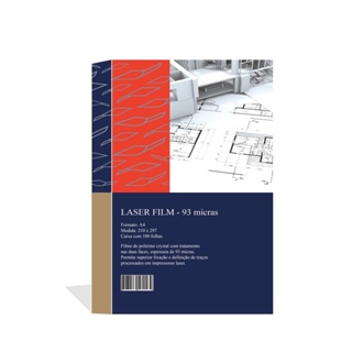 Laser Film Opaco A4 - 100 Folhas - 93 micras em Oferta na Shopee