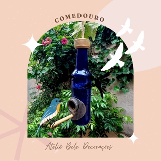 Kit com 2 Tratador de passarinho Comedouro para pássaros Alimentador de passaro em Oferta na Shopee