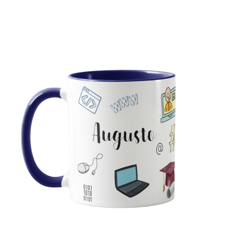 Caneca Profissão Tecnologia Informática Presente Com Nome