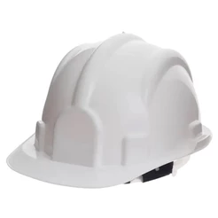 CAPACETE COM ABA FRONTAL BRANCO PLASTCOR