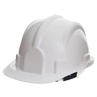 CAPACETE COM ABA FRONTAL BRANCO PLASTCOR