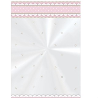 Saco poli transparente 11x19,5cm cute rosa com 50 un Cromus