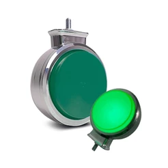 Lanterna Bojuda Foguinho LED VerCromada 12V 24V