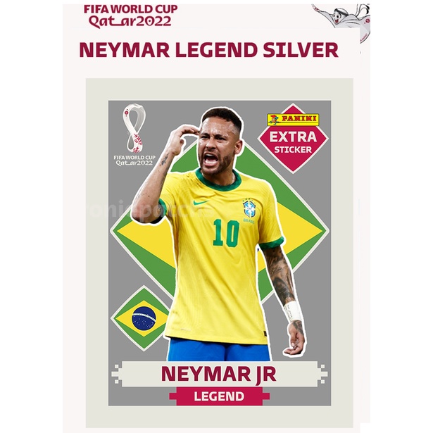 Figurinha Especial Neymar Legend Extra Copa 2022 - Corre Que Ta Baratinho