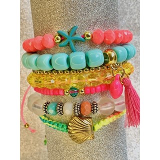Pulseira ajustável  tons do verão