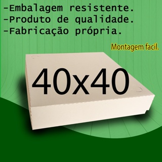 10 Caixas para Salgados, Doces e Esfihas 40x40x6,5 (10 Unidades) em Oferta na Shopee