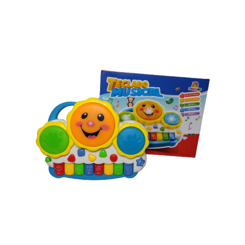 Teclado Piano Musical Bebê Brinquedo Infantil Divertido Drum