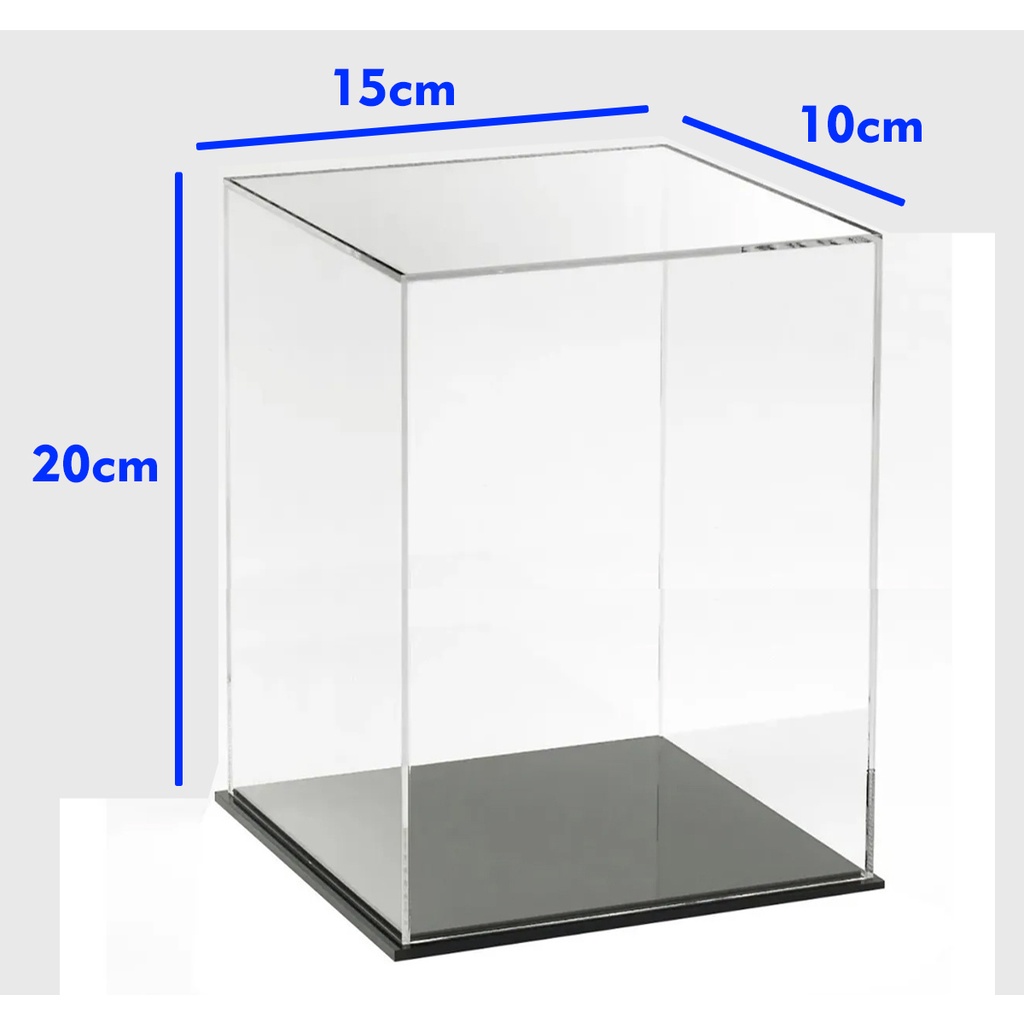 Expositor Caixa Acrílica Para Coleção Vitrine 15x10x20(a)cm