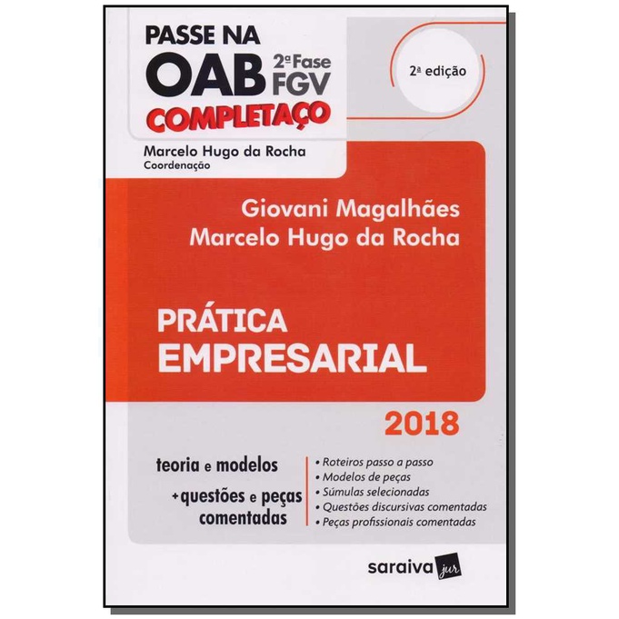 Passe na OAB. 2ª Fase FGV. Prática Empresarial (Português) Capa comum – 19 fevereiro 2018