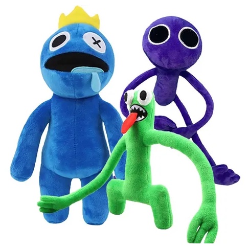 Pelúcia Azul Babão Rainbow Friends Roblox Monstro Blue - Escorrega