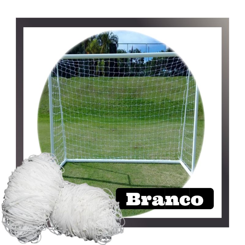 Par Rede De Gol Futsal, Futebol Salão F. 2mm 3,20 x 2,20 mts, Proteção U.v.