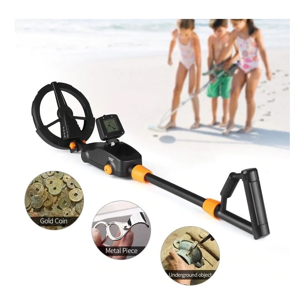 Detector De Metais Ouro Prata Bronze Até 1 Metro de Profundidade Tela LCD Sensibilidade Ajustável em Oferta na Shopee