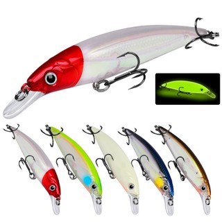 5 Cores Luminoso 11cm/9cm/14g Plástico Durável Anti-Queda Profundidade Do Mergulho 0-1,5m , 6 # Gancho De