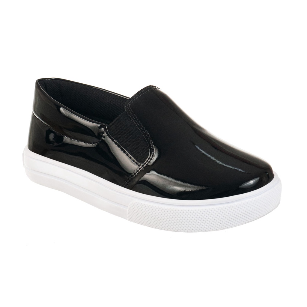Tenis Casual Infantil Feminino Iate Slip-on Menina Confortavel Moda Atual Blogueira Festa Menina Calce Fácil Leve