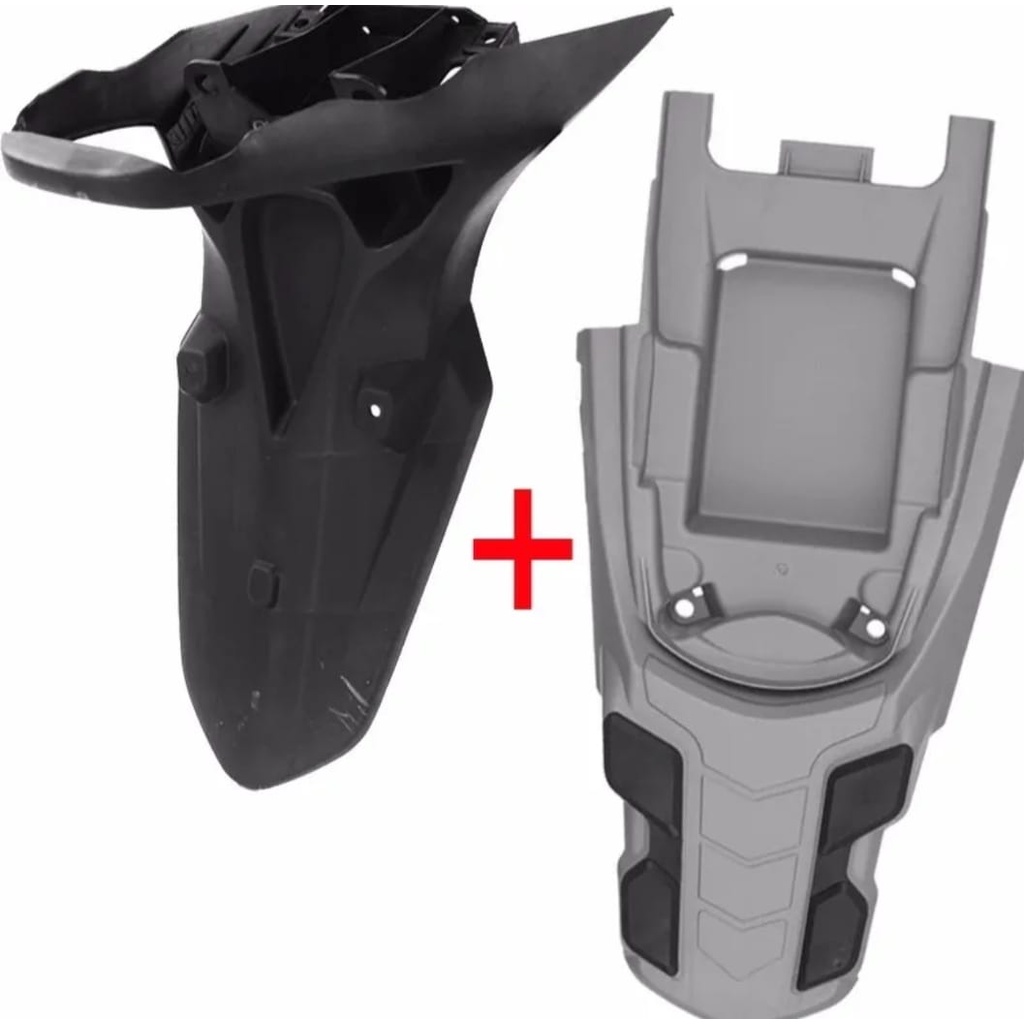 Paralama Traseiro + Rabeta Moto Nxr Bros 125 150 2009 A 2012