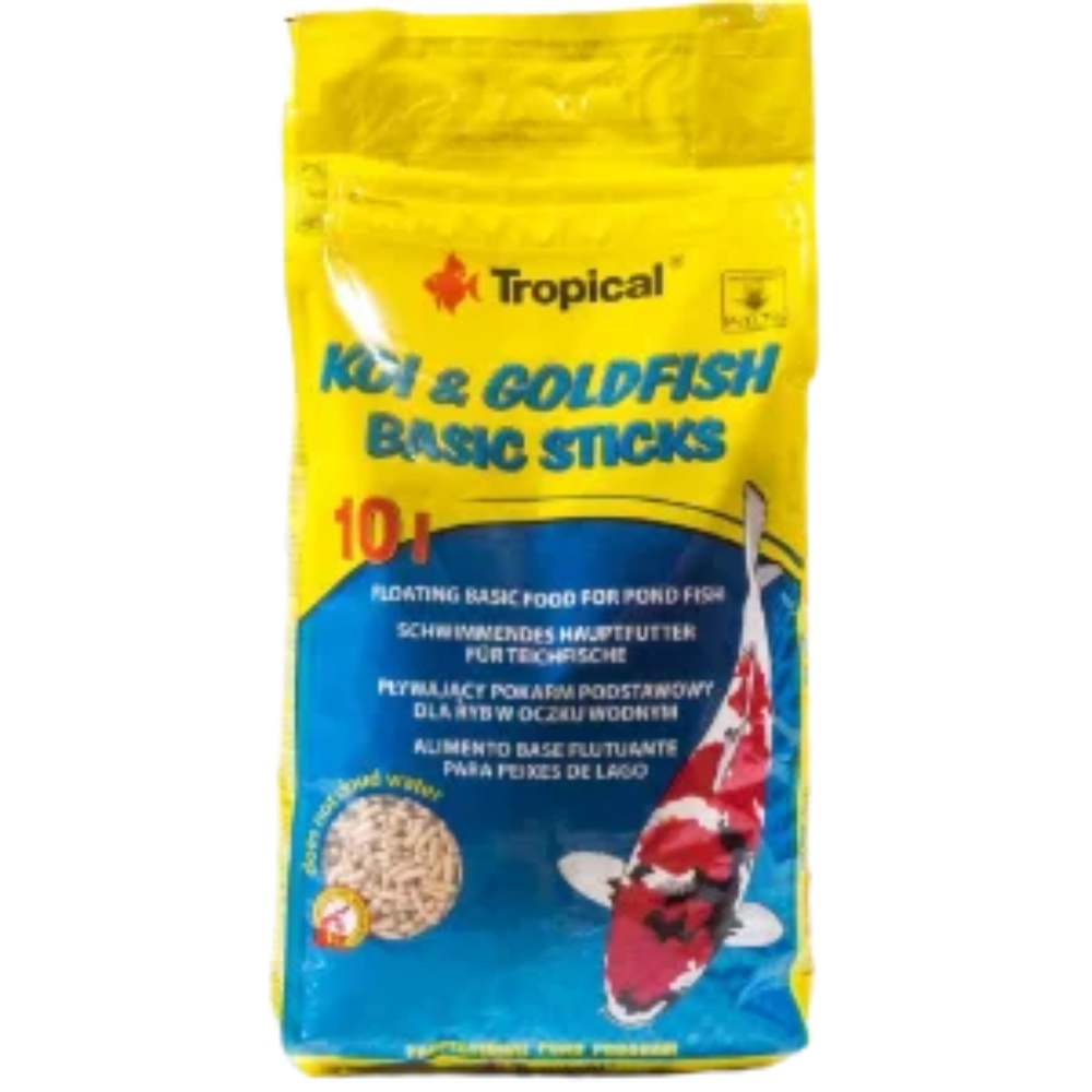 Ração Tropical Koi & Goldfish Basic Sticks - 5L Bag 800G