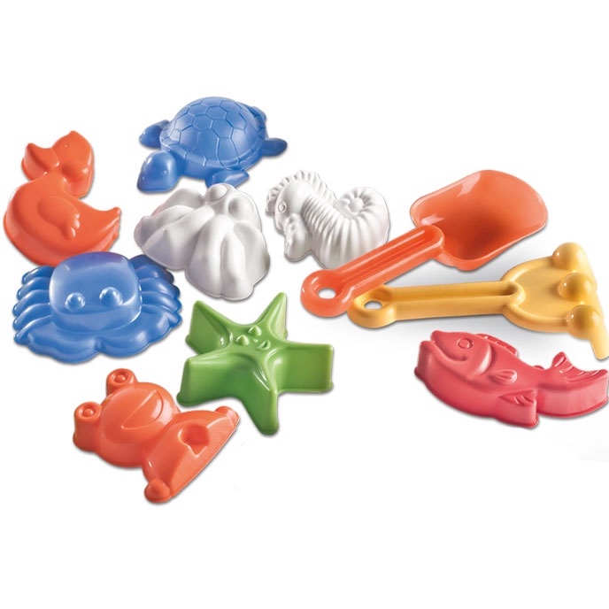 Kit Praia e Areia Com Forminhas Para Modelar 10 Peças em Oferta na Shopee