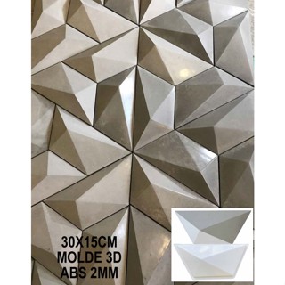 Forma 3d Trapezio 30x15cm Abs 2mm Molde para cimento/concreto/gesso 3d