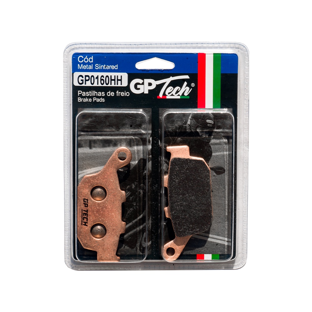Pastilha Freio GP TECH 0160HH (T) CB 500 F/X S/ ABS / FA/XA/RA C/ABS 2013- / NC 700 2014 / FZ6R 2009-11/ Triumph Daytona 675 2011