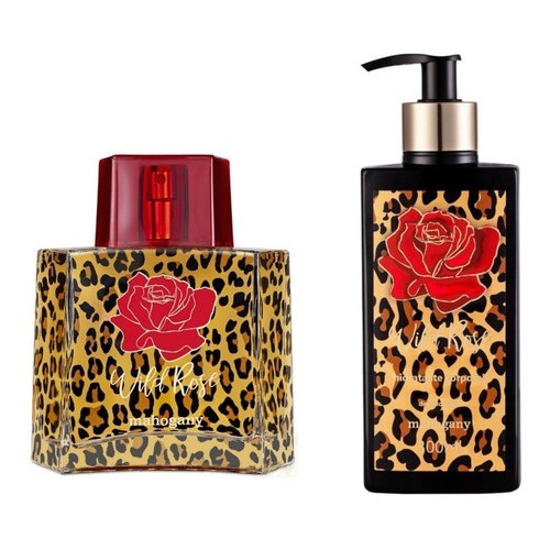 KIT WILD ROSE PERFUME 100ML + HIDRATANTE 300ML Shopee Brasil
