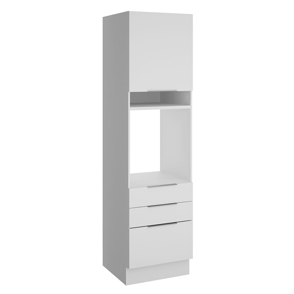 Torre Quente Madesa Stella 60 cm 1 Porta 3 Gavetas - Branco em Oferta na Shopee