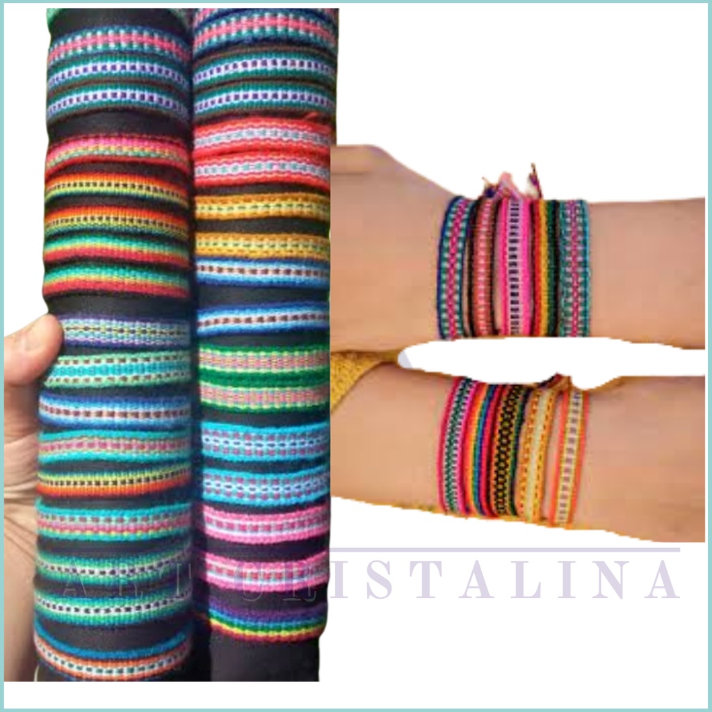 Pulseiras de pano Colorida a unidade | Shopee Brasil