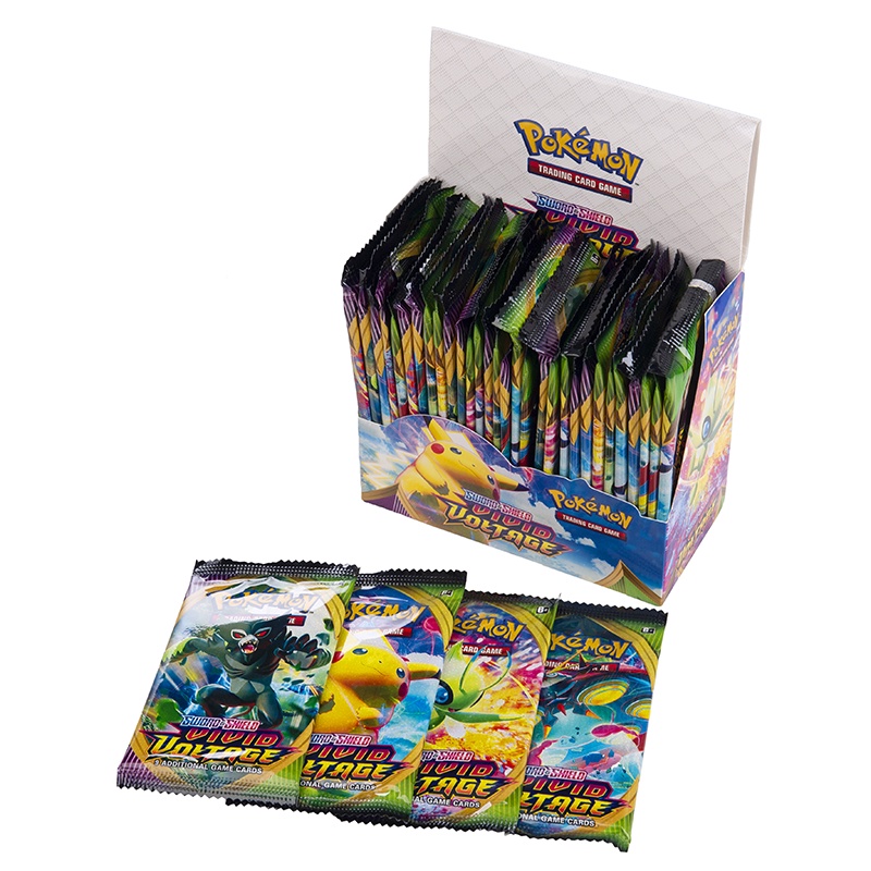 54-324 Pçs Inglês Pokemon Booster Cartões Tradiner Espada & Escudo Vívido Tensão Expansão