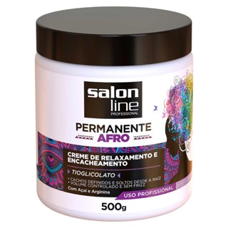 Creme De Relaxamento Permanente Afro Cachos Salon Line 500g