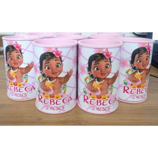 10 Cofrinhos Personalizado Moana Baby