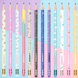 Kit com 10 Lápis Borracha Preto Material Escolar vários modelos Lapis Escrever Promoção Volta as Aulas em Oferta na Shopee