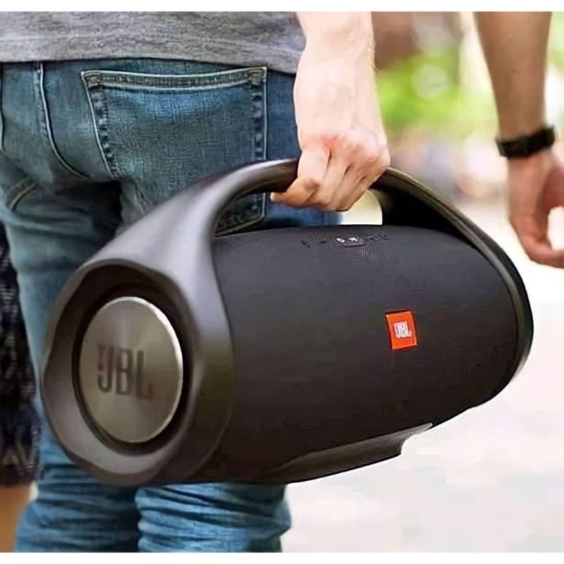 Caixa de Som Boombox Gigante emitimos Nf-e Boombox Gigante 35 cm Caixa de som Boombox Portátil Bluetooth Rádio FM entrada para pendrive alto falante portátil