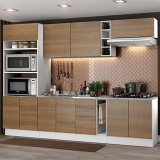 Cozinha Completa Madesa Stella 290001 com Armário e Balcão em Oferta na Shopee